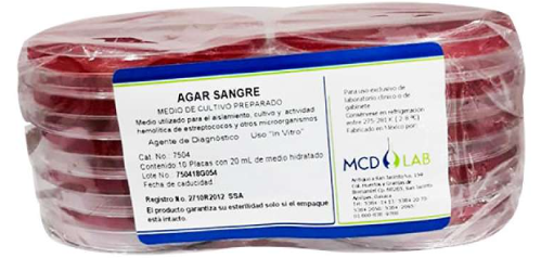 Agar Columbia CNA Pqte/10 Placas MCD LAB